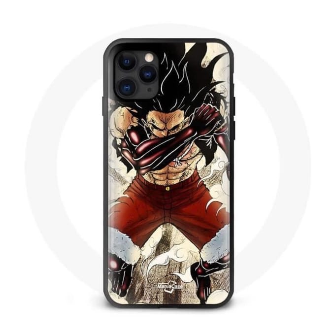Coque Maniacase pour Iphone 12 Pro Luffy Gear Anime zwart
