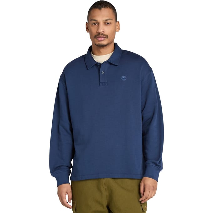 Timberland Polo Sweatshirt Peacoat Größe: M | Poloshirts Outlet | Herren