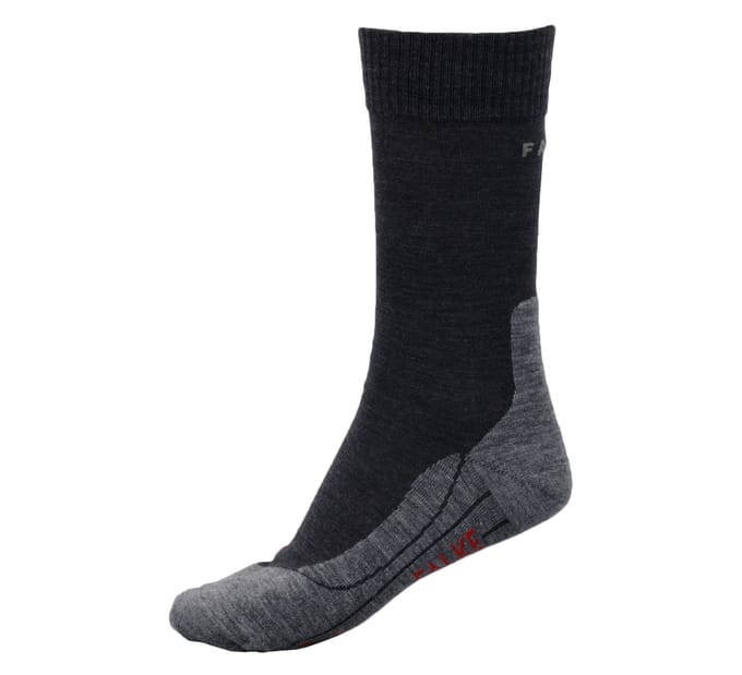 FALKE TK5 anti-blaar dun wol functioneel materiaal wandelsokken heren grijs - maat 39-41