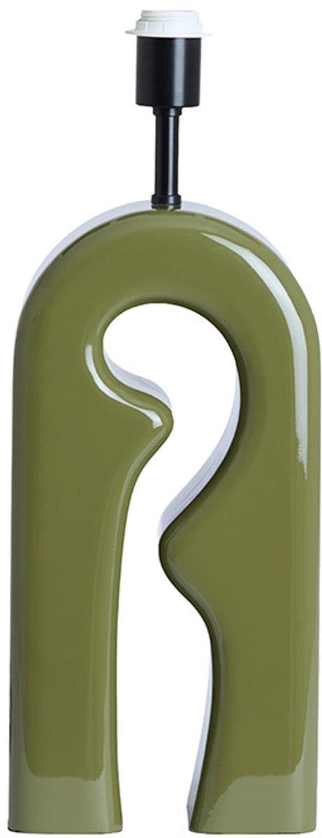 Tafellamp - groen - MISTRA - hout - losse armatuur - E27 - 1743469 - Light & Living