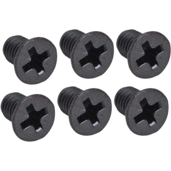 Assortiment de 50 vis cruciformes à tête fraisée DIN 965, galvanisées noires, M3 x 6