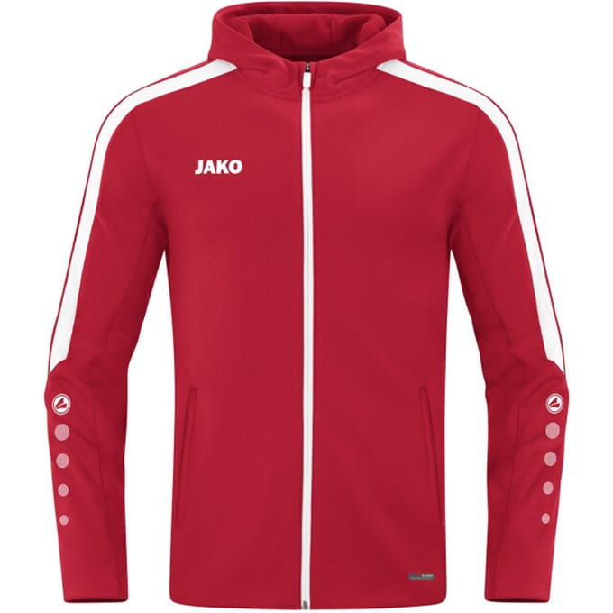 Jako Power Jas Met Kap Dames - Rood | Maat: 42