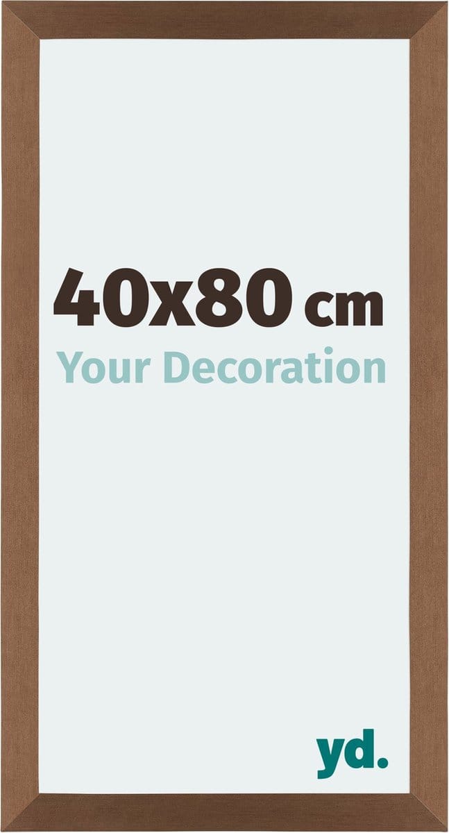 Your Decoration - Fotolijst 40x80 cm - MDF - Koper Decor - Mura