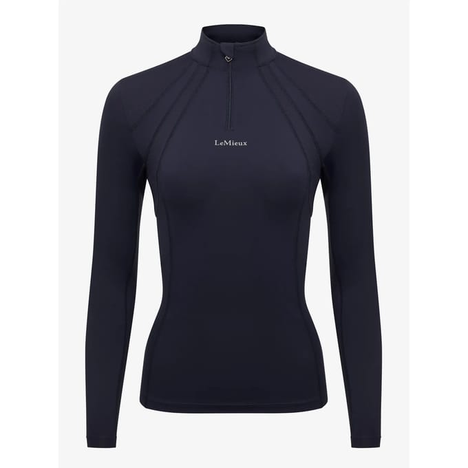 LeMieux Mia Mesh Long Sleeve Base Layer Navy - maat 34