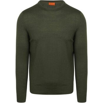 Suitable Merino Pullover Military Groen - Maat XXL - Heren - Sweater