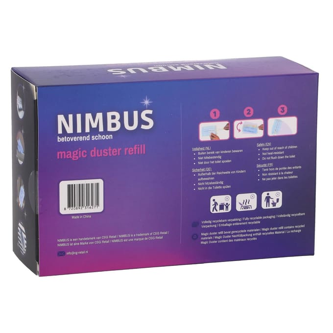 NIMBUS Magic Duster Refill - Plumeau - 10 Navullingen - Geschikt voor Swiffer Handvat