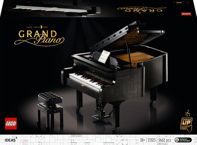 LEGO 21323 Ideas Vleugelpiano Modelbouwset, Verzamelobject, Displaymodel en Cadeauidee, Constructiespeelgoed voor Volwassenen