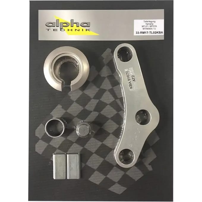 Verlagingsset Alpha Technik Yamaha MT07A / MT-07 / Cage