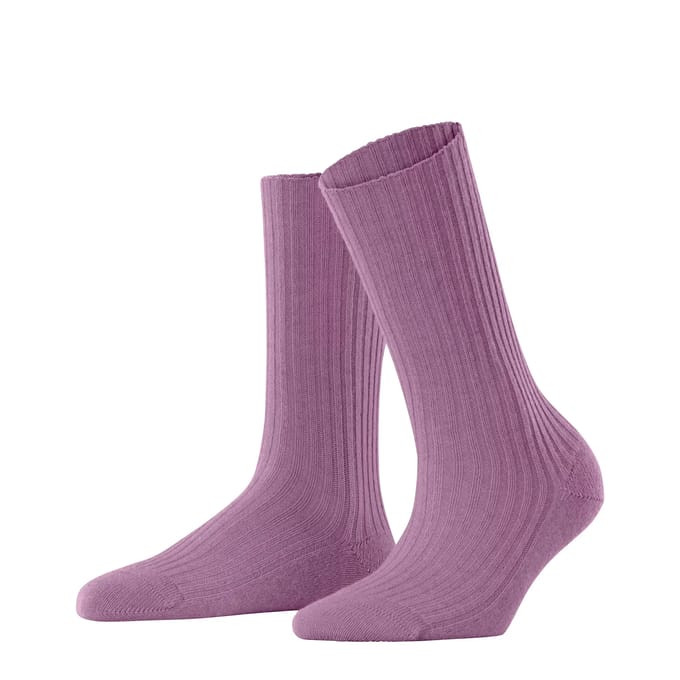 FALKE Cosy Wool Boot eenkleurig wol sokken dames roze - maat 35-38