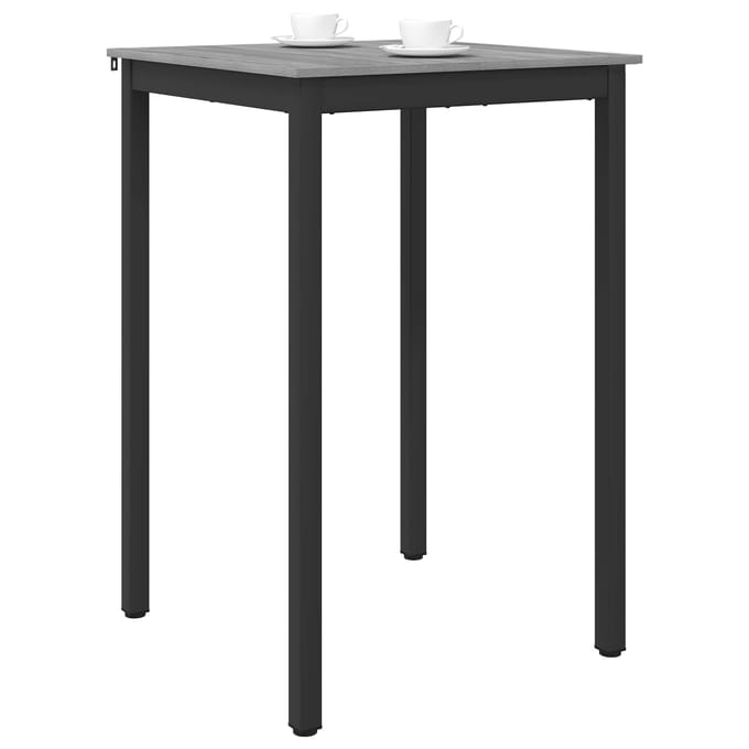 vidaXL - Staande - Bartafel - Bewerkt - hout - Vierkant