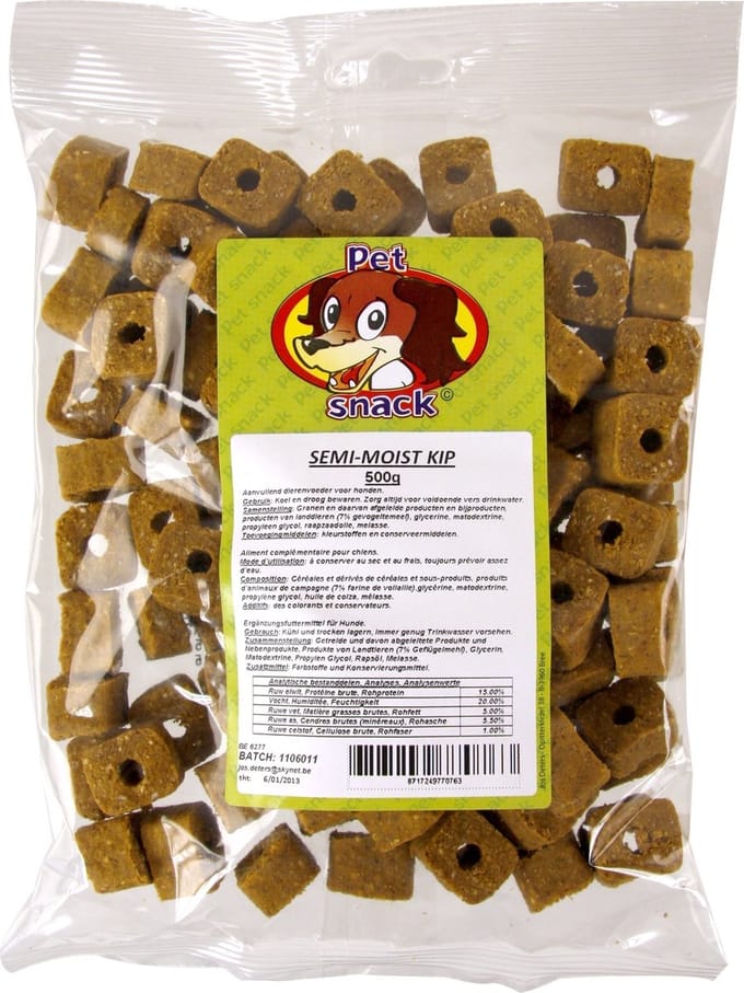 Petsnack Semi- Moist Kip - 500 GR (10 stuks)