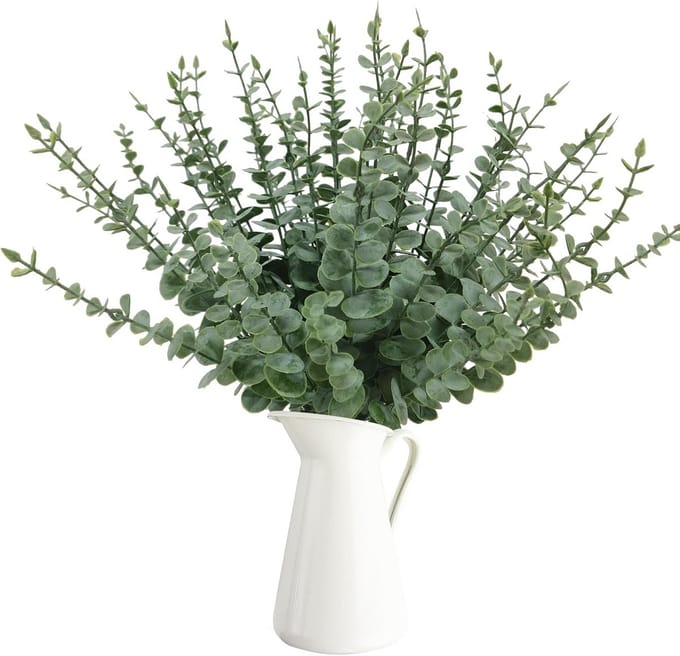 Dailygoods - 50 Stuks Kunstmatige Eucalyptus Takken - Thuisdecoratie en Bruiloftdecor