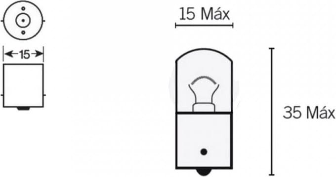 Ampoule Osram pour Scooter Piaggio 50 Fly 2005 à 2020 Neuf