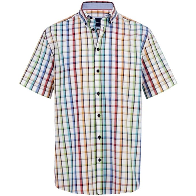 Babista herren Overhemd Met Korte Mouwen - 41/42 - wit - Plus Size