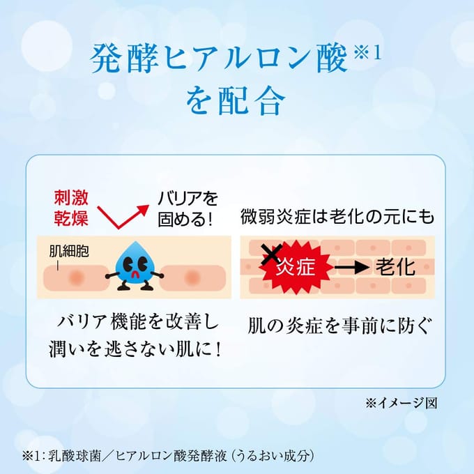 Hada Labo Gokujyun Émulsion Acide Hyaluronique x 2 Sachets Gokujyun (Pack de 140 ml) + blue