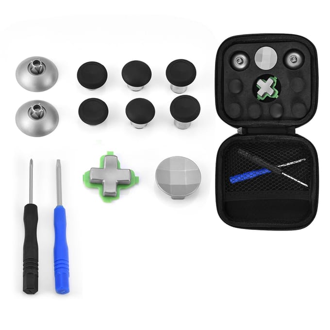 Mini Duimstick Dop Magnetische Vervangende Knop Kit voor PS4 XBOX ONE Joystick black