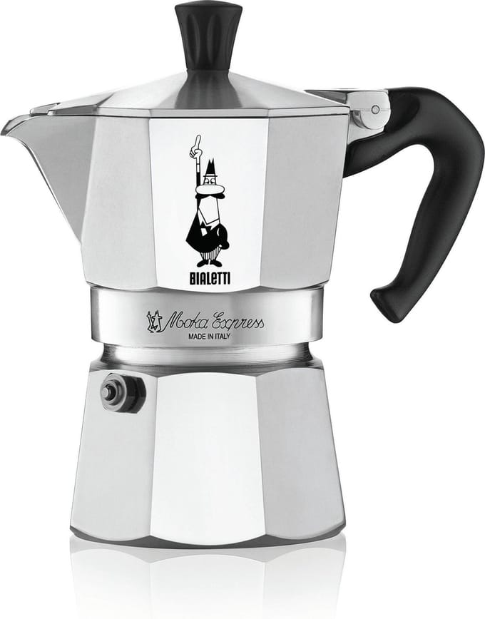 Bialetti Moka Express 0,06 l Aluminium, Zwart