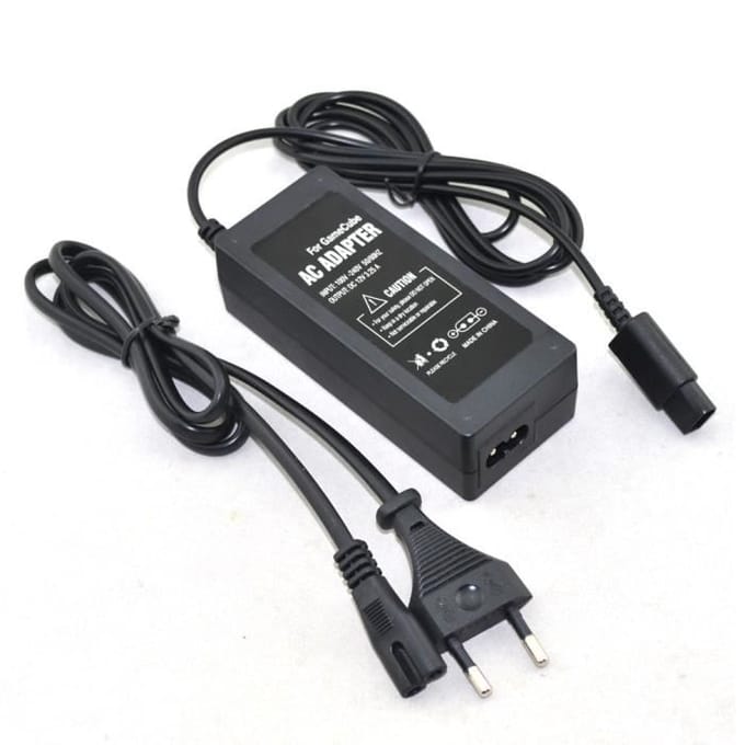 Adaptateur Secteur Prise Ue Pour Console N Gc Gamecube Avec Câble D'alimentation