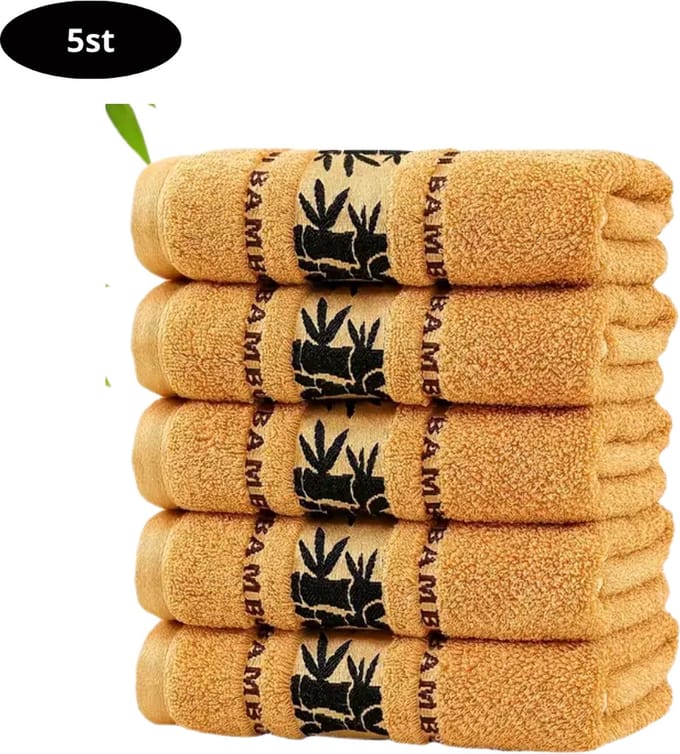 Nivard Handdoeken Set - Hotelkwaliteit - Handdoek - Towel - Geel - 5 Stuks