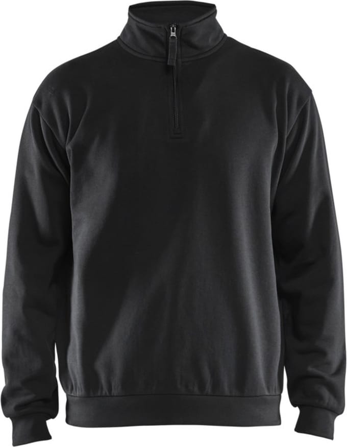 Blaklader Sweatshirt met halve rits 3587-1169 - Zwart - L