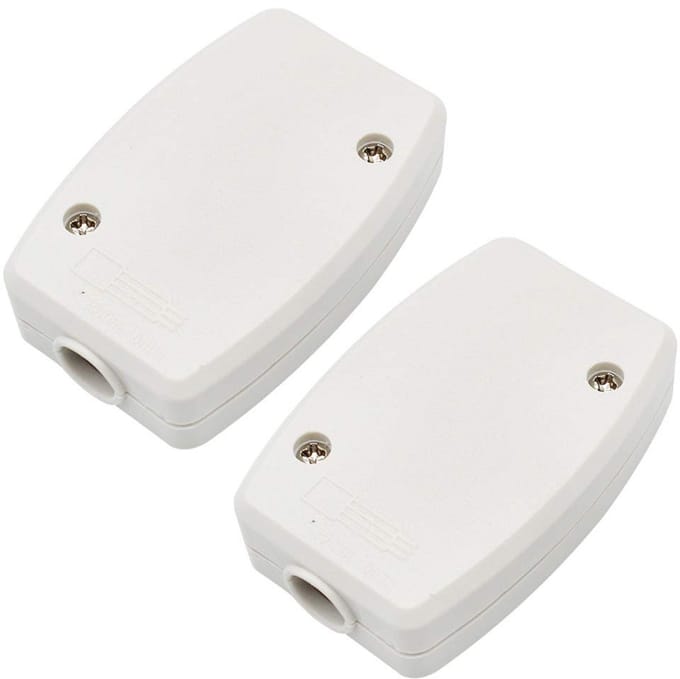 2 stuks 3-polige elektrische aansluitdoos - Waterdichte connector blok Junction Box
