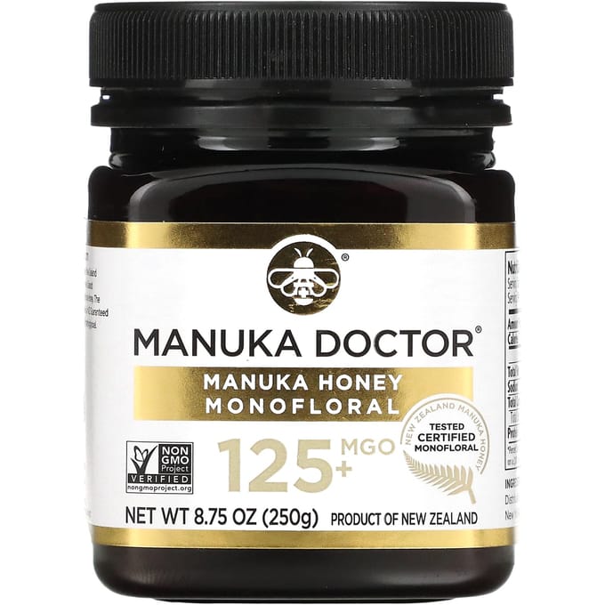 Manuka Doctor, Miel de Manuka, Miel de fleur unique, MGO 125+, 8,75 oz (250g)