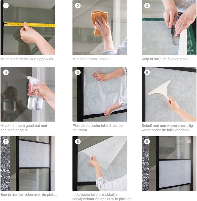d-c-fix Perth Raamfolie - 68x150cm - Melkglas - Patroon - Statisch