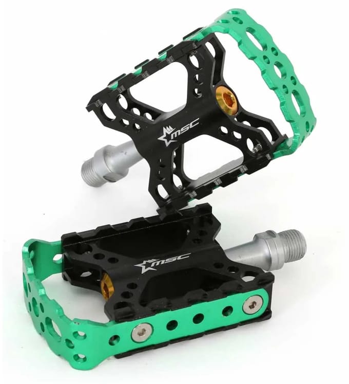 Msc Alu 6063t5 Crmo Pedalen Groen,Zwart