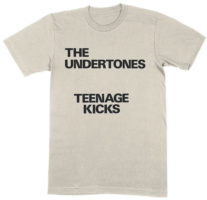 The Undertones - Teenage Kicks Text Heren T-shirt - S - Creme