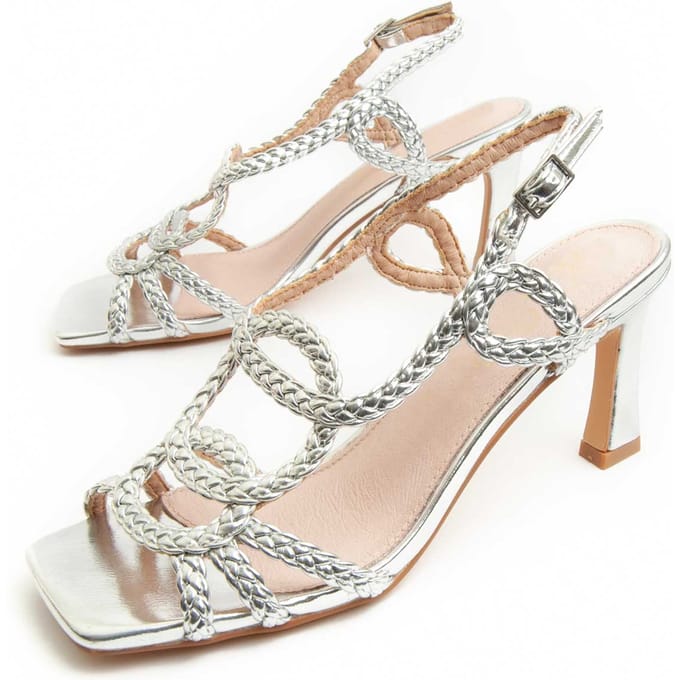Sandalia Con Tacon Para Mujer.  Montevita  Sanndal21  91724 36 zilver