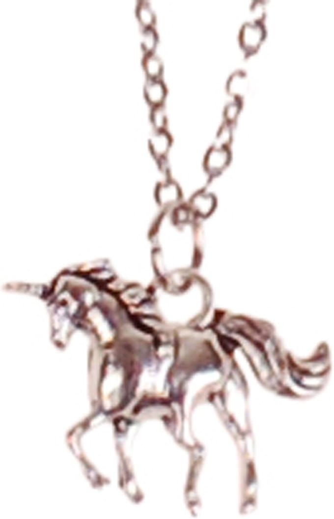 Ketting RVS 55cm - Hangertje Eenhoorn Zilverkleurig 1,5cm
