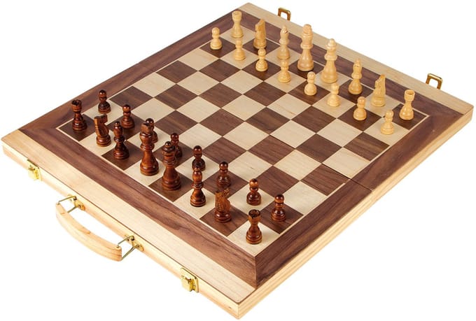 Small Foot - Wooden Chess Set and Backgammon