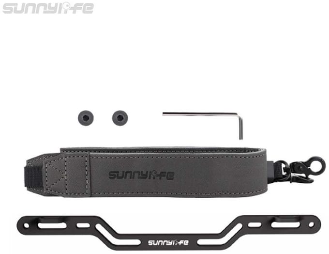 Sunnylife DJI RC Plus 2 - Controller Bracket met Neck Strap - Aluminium Controller Houder - Zwart
