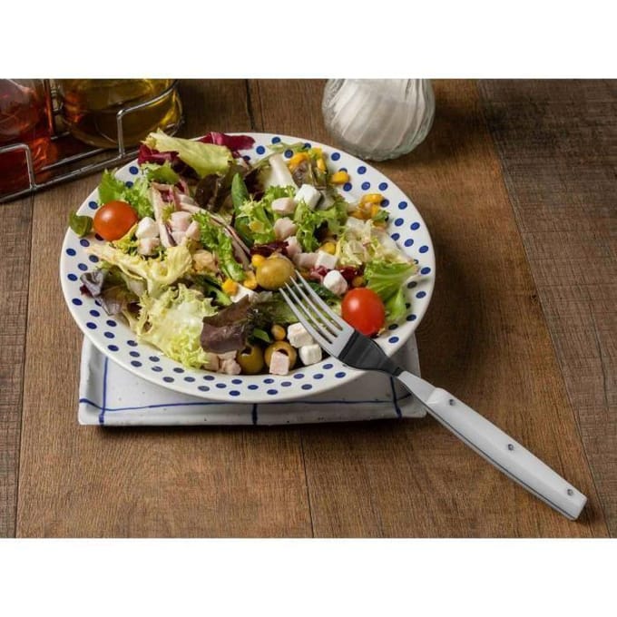 Fourchette de Table - ARCOS - Piano Classic - Acier Inoxydable - Polyamides Blancs - 195 mm