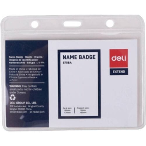 DELI D651135 Naamplaatje E5756 (b x h) 70 mm x 105 mm 50 stuk(s)