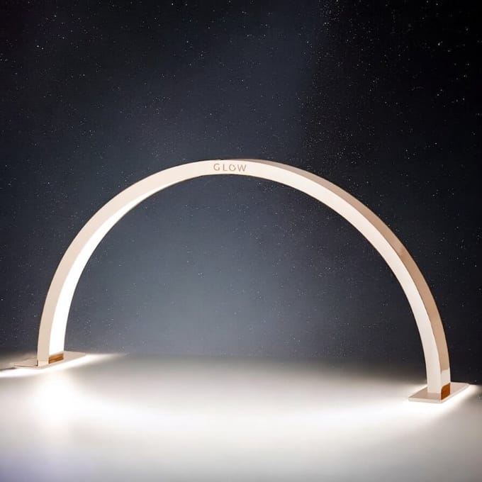 Half Moon Light LED Moonlight Kopergoud (breed)