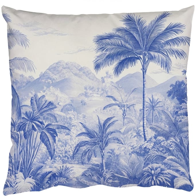Sierkussens - Kussentjes Woonkamer - 40x40 cm - Tropisch - Jungle - Blauw