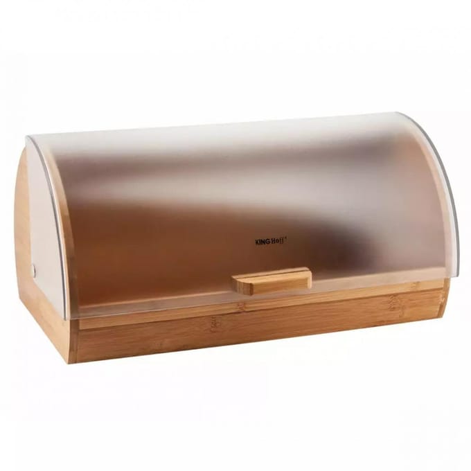 Kinghoff 3216 - Broodtrommel - Bamboe - Acryl - 39x28x18.5 cm - 20 liter