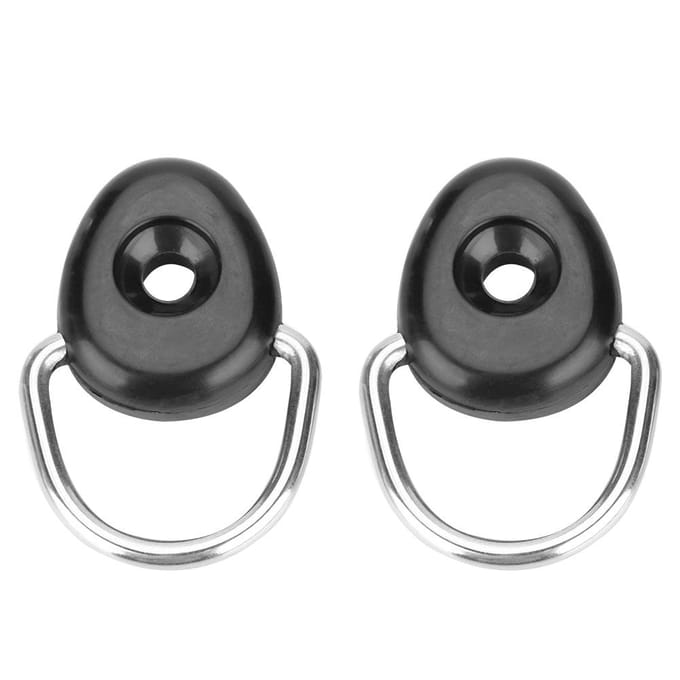 2 stuks Kajak D-ring Vastzetlus Veiligheidsdekbeslag Accessoire Onderdelen gray