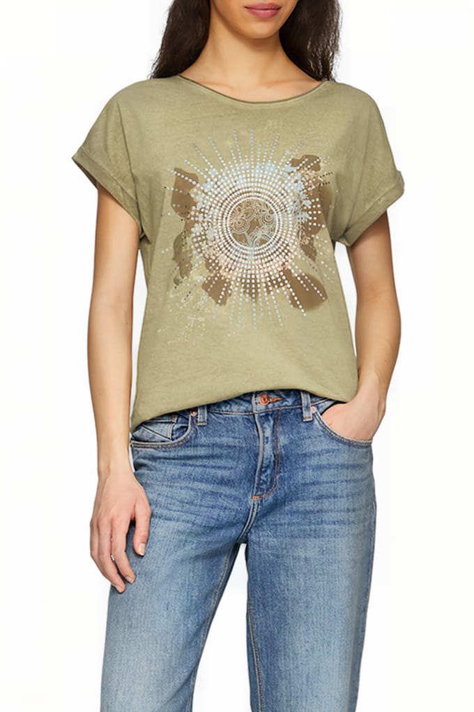 Dames-T-shirt oversized QS