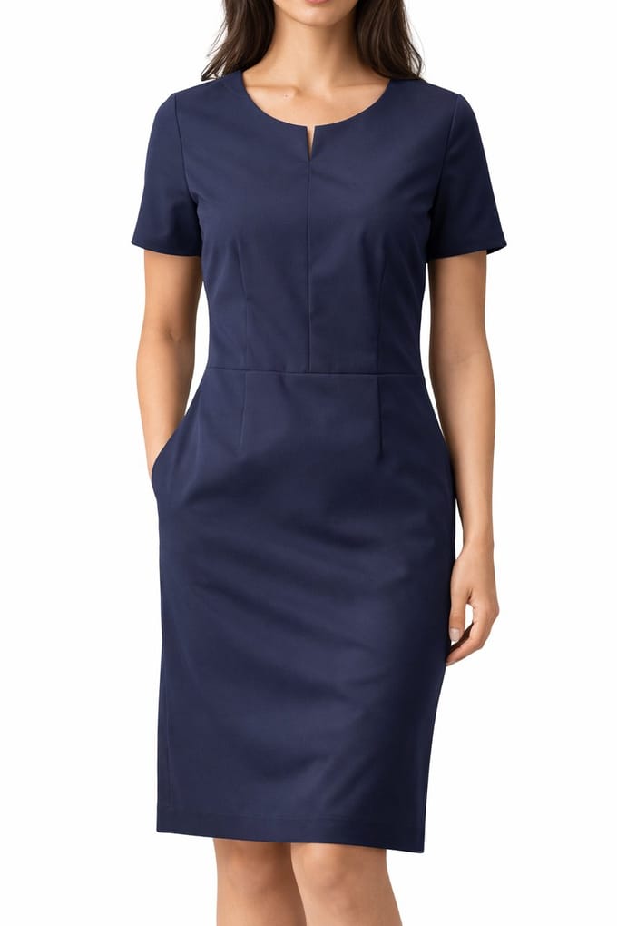 Dames etuikleid Regular Fit Greiff Premium – Model 1068 – Donkerblauw – Maat 34