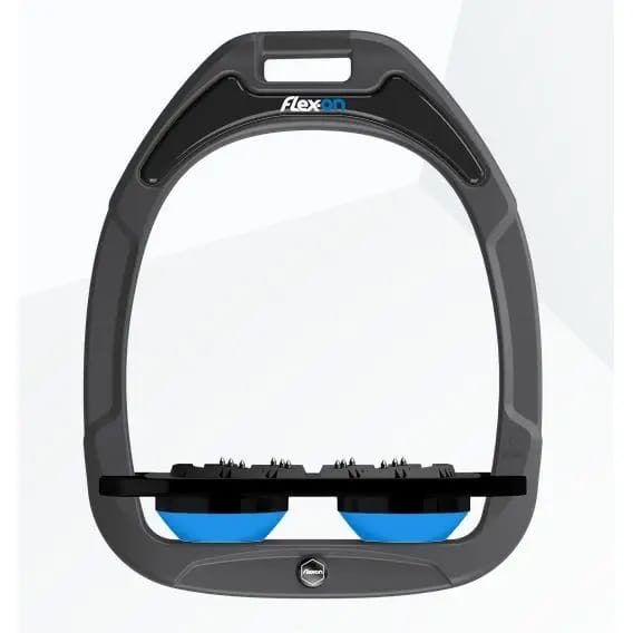 Platte Ultra Grip Beugels Antraciet/Zwart/Blauw Flex-On Green Composite