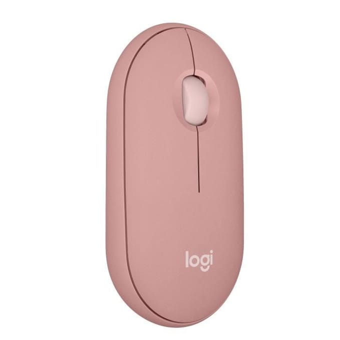Logitech Pebble Mouse 2 M350s - TONAL ROSE - EMEA-808 Muis Bluetooth Optisch Roze 3 Toetsen 400 dpi, 4000 dpi Geïntegreerd scrollwiel