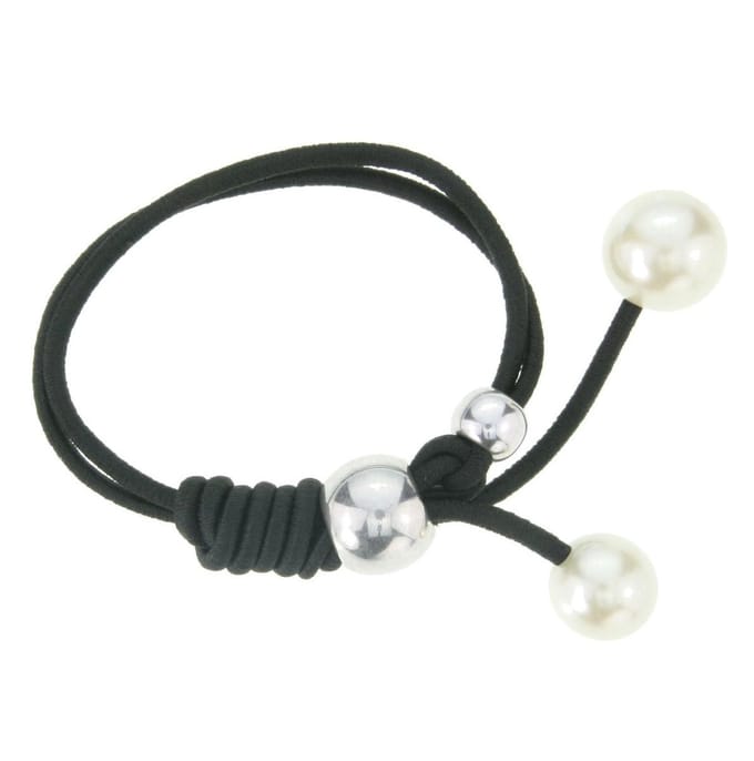 Behave - elastische armband met parel - minimalistisch chic - casual