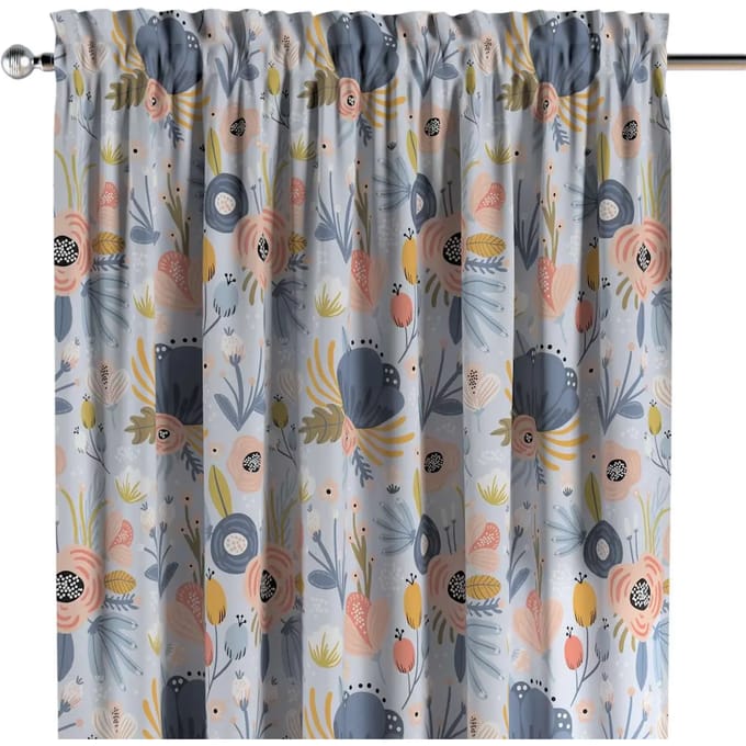 Gordijn met split en volants Yellow Tipi Magic Collection