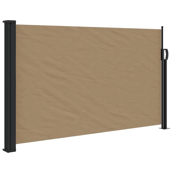 vidaXL - Windscherm - uittrekbaar - 117x300 - cm - taupe