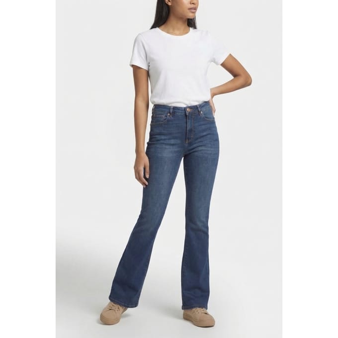 RAIZZED Sunrise Dark Blue Stone Größe: W23L34 | Ausgestellte Hosen Outlet | Damen | Blau