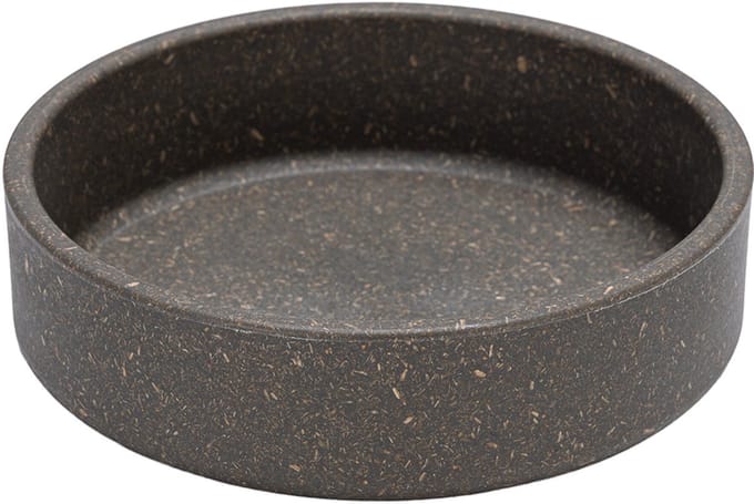 Designed by Lotte Eetbak Noor - Voerbak - Drinkbak - Kat - Bamboe - Grijs - 12 cm