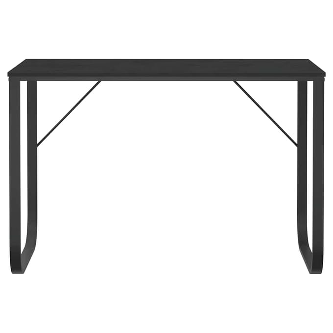 vidaXL - Computerbureau - 110x60x73 - cm - spaanplaat - zwart