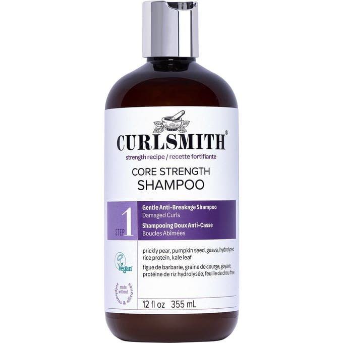 Curlsmith - Core Strength Shampoo 355ml - Proteïnerijke Sulfaatvrije Shampoo voor Krullend & Beschadigd Haar